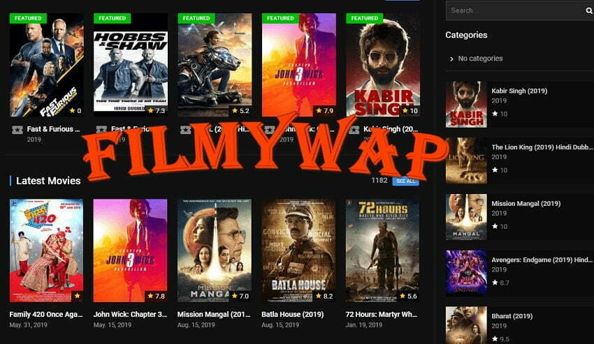 filmywap com 2022 Bollywood, South Indian, Hollywood Hindi Dubbed Movies 480p, 720p, 1080p Download,