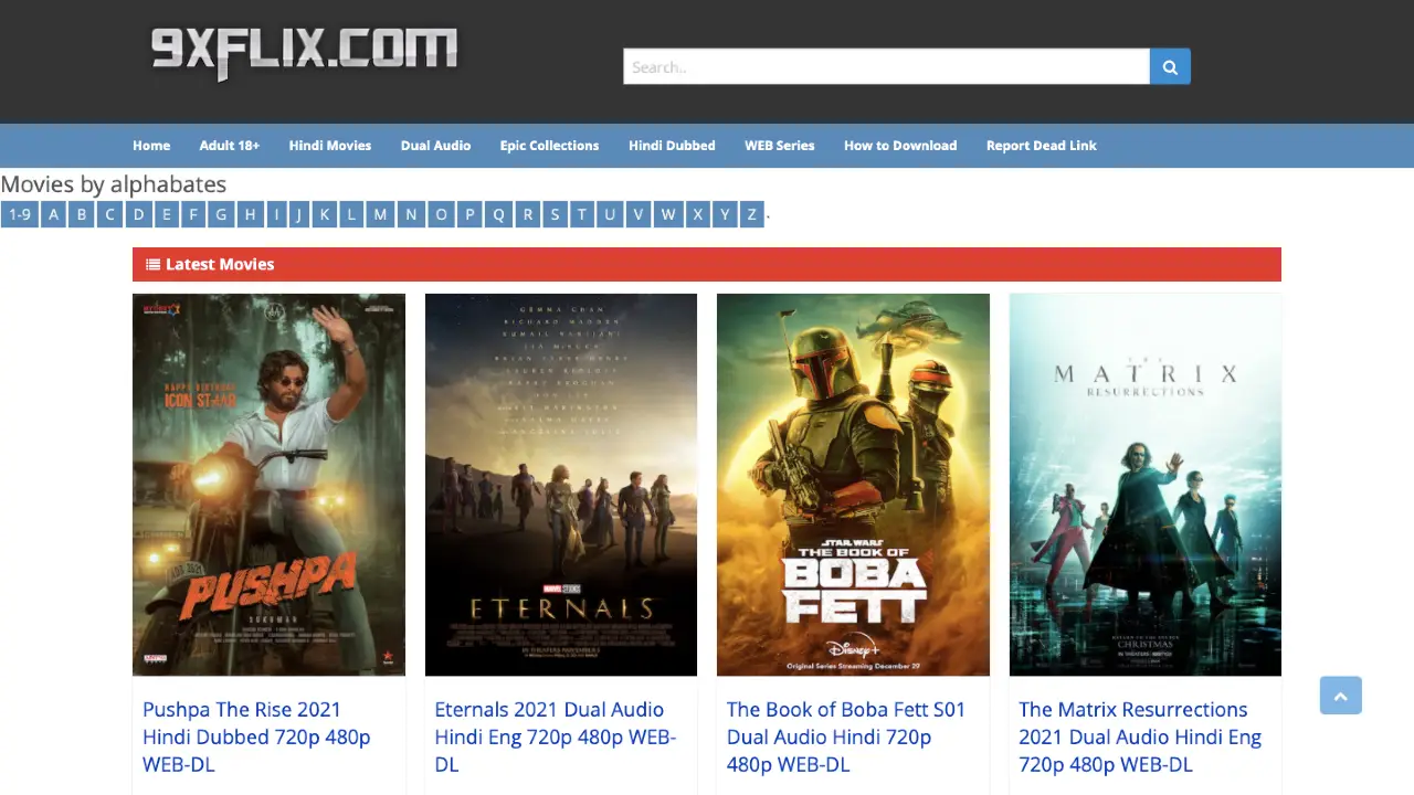9xflix.com - Hindi Dubbed Dual Audio Movies and Web Series Free Download