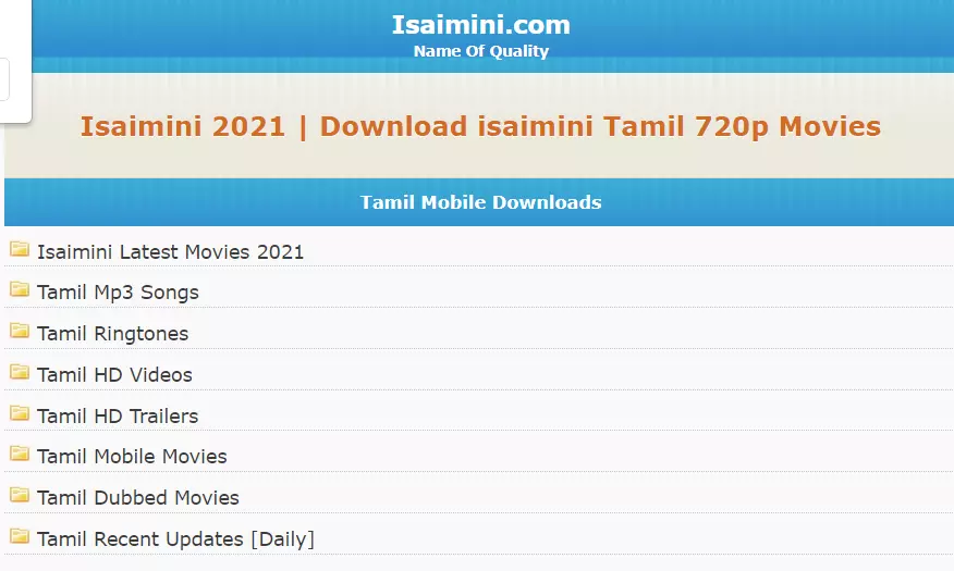 Isaimini 2022 :- Download All Latest Bollywood, Hollywood, South Hindi Dubbed Movies free HD 720q mp4 movie